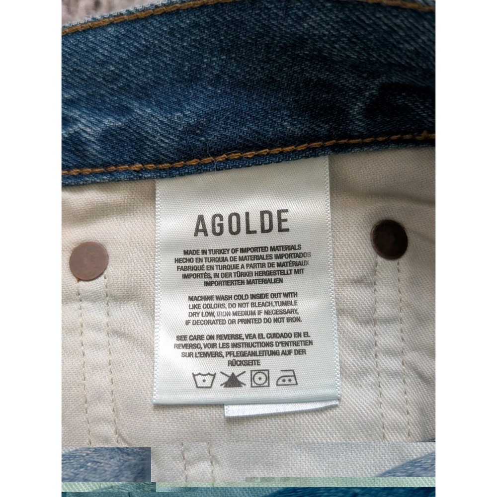 NWT Agolde Jeans Womens 28 (Fits 30x29) 90s Pinch Waist High Rise Circulate Wash - Picture 11 of 16